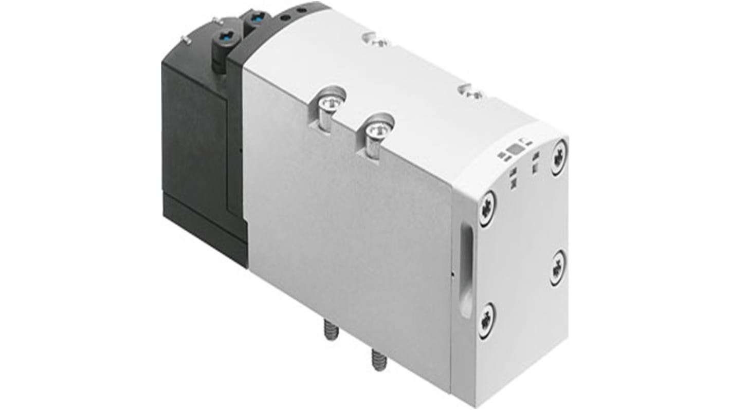 Festo 4 To 5 Closed, 5/3 Way, Pressurised 1 To 2 Solenoid Valve - Electrical G 1/2 VSVA Series 24V dc