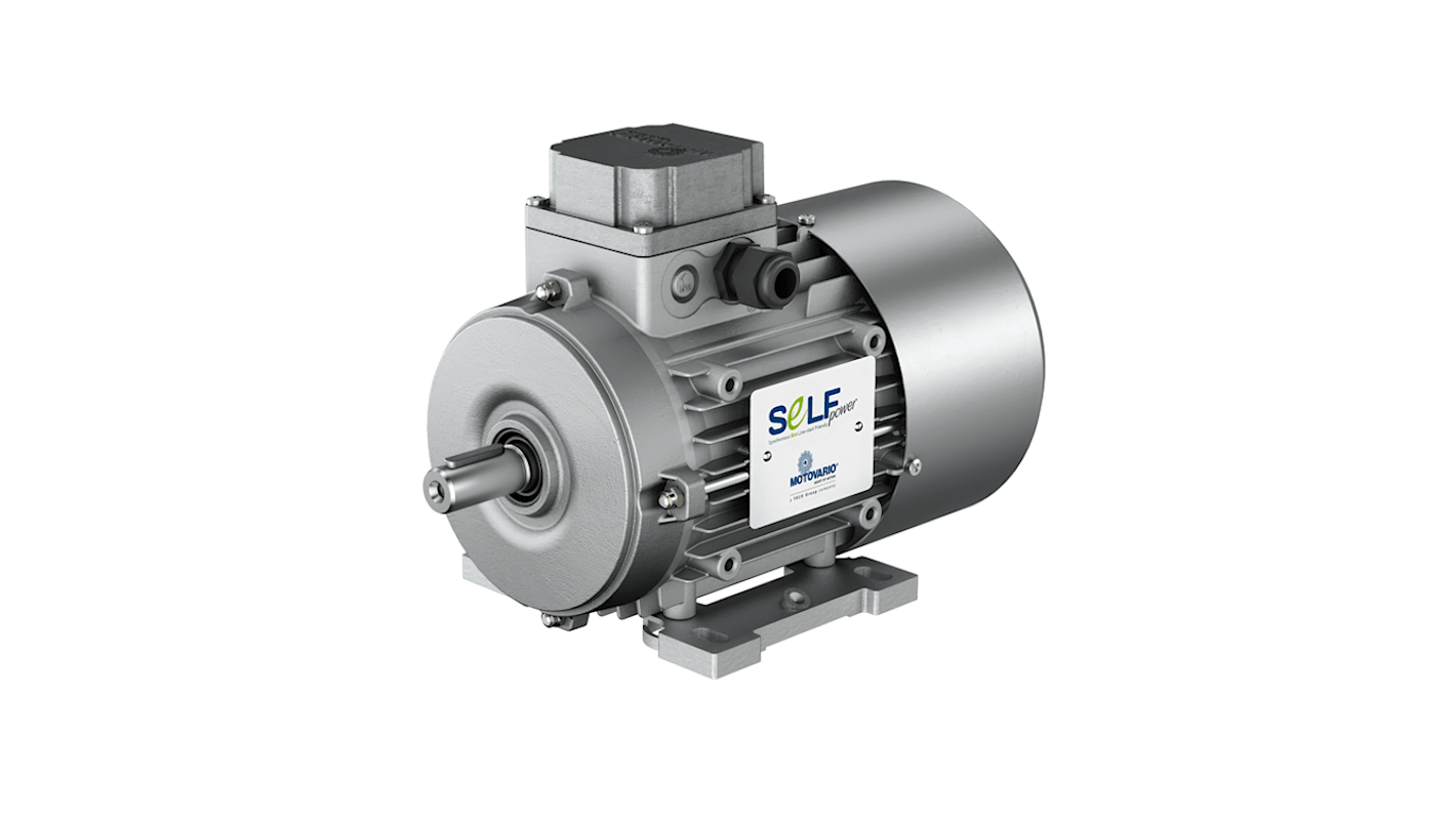 Motovario M Reversible Asynchronous AC Motor, 1.5 kW, IE3, 3 Phase, 4 Pole, 400 V, Foot Mount Mounting