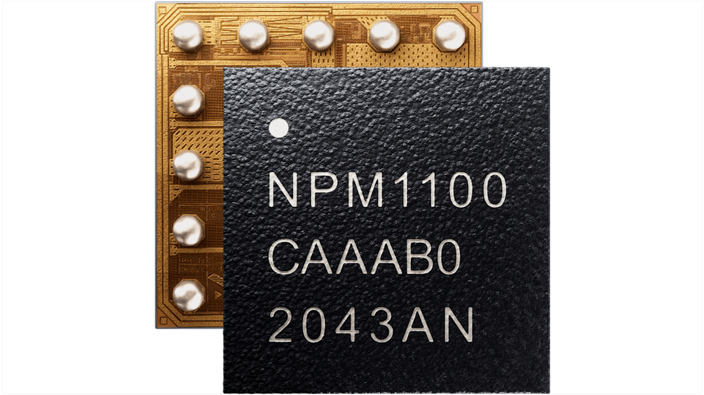 Nordic Semiconductor nPM1100-CAAB-R7, Li Ion Charger IC, 5 V, 660mA, WLCSP