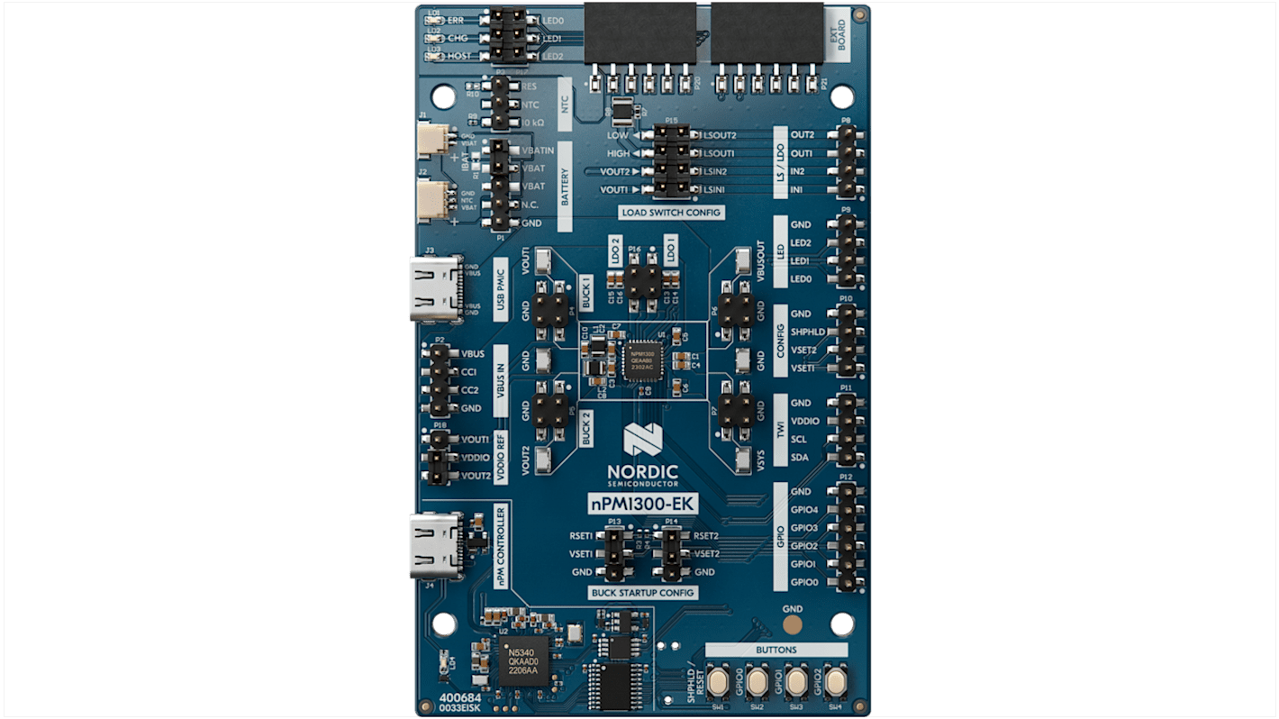 Nordic Semiconductor nPM1300 EK, 评估套件 评估套件, nPM1300芯片
