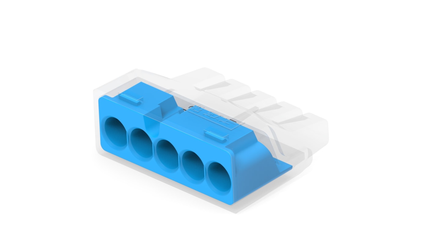 Conector 2388553-5 TE Connectivity, 12 → 22 AWG 12AWG 22AWG, Azul, Serie 2388553