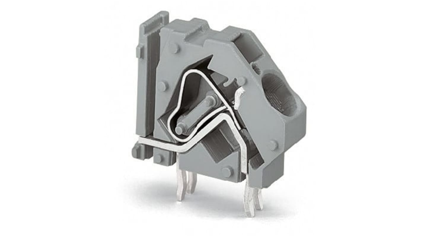 WAGO 745 Series PCB Terminal Block, 1-Contact, 10mm Pitch, PCB Mount, 1-Row, Cage Clamp Termination