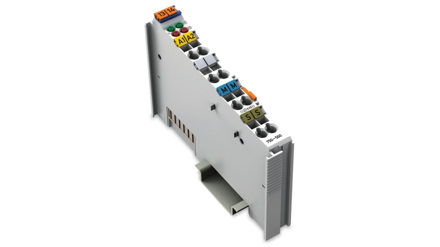 Módulo de salida analógica WAGO 750, 24 V CC, para usar con PLC, 2 salidas tipo Analógico