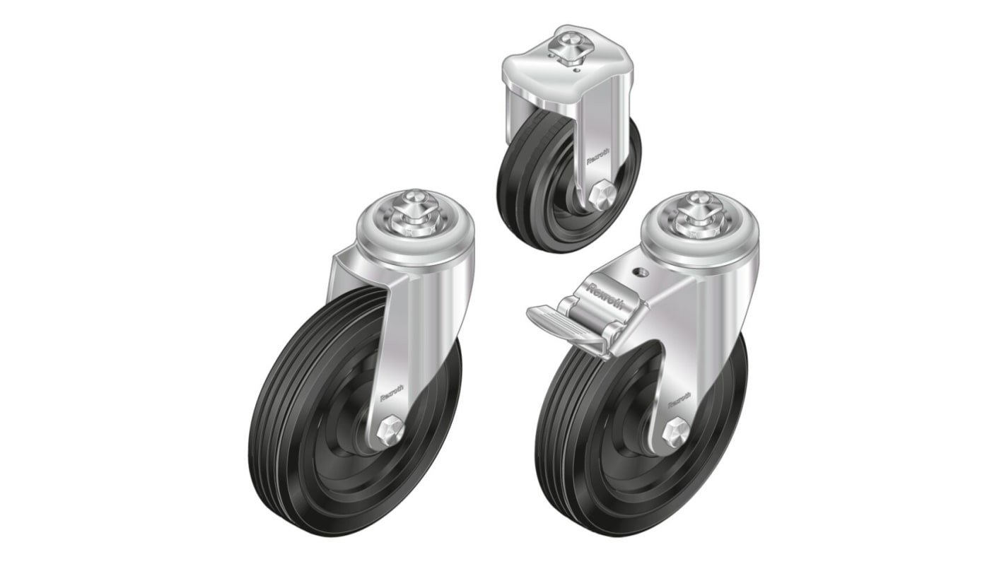 Bosch Rexroth Swivel Castor Wheel, 800N Capacity, 125mm Wheel