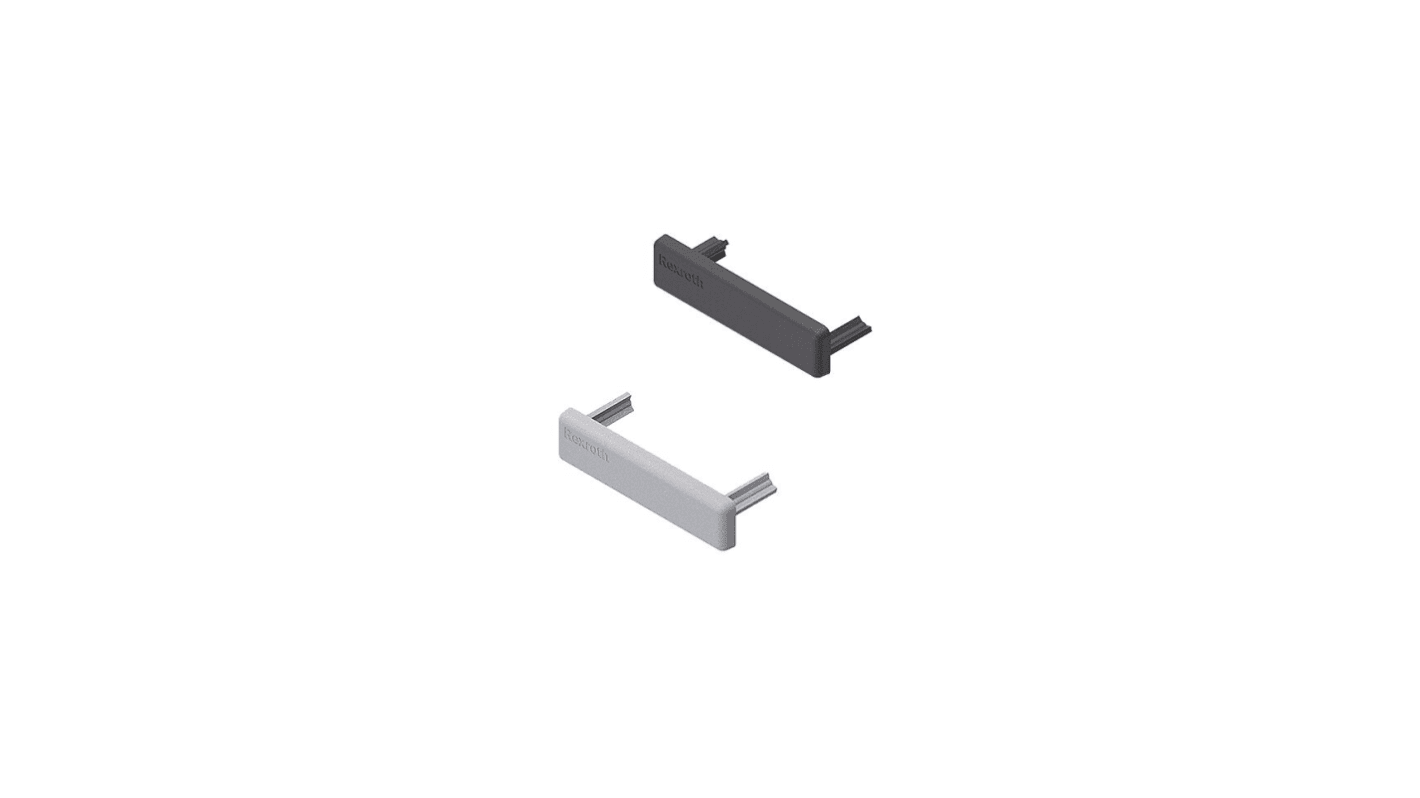 Bosch Rexroth Grey PP Cover Cap, 40 x 10 mm Strut Profile, 6mm Groove