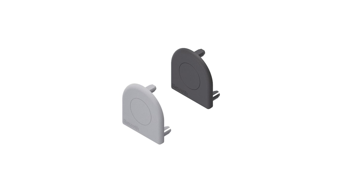 Bosch Rexroth Black PP Cover Cap, 40 x 40 mm Strut Profile, 10mm Groove