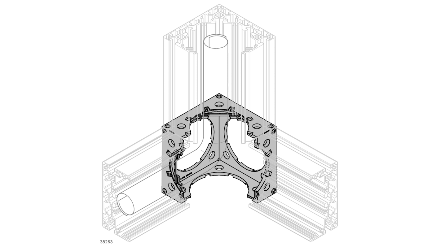 POSITIONING PEG D=5.7  GREY