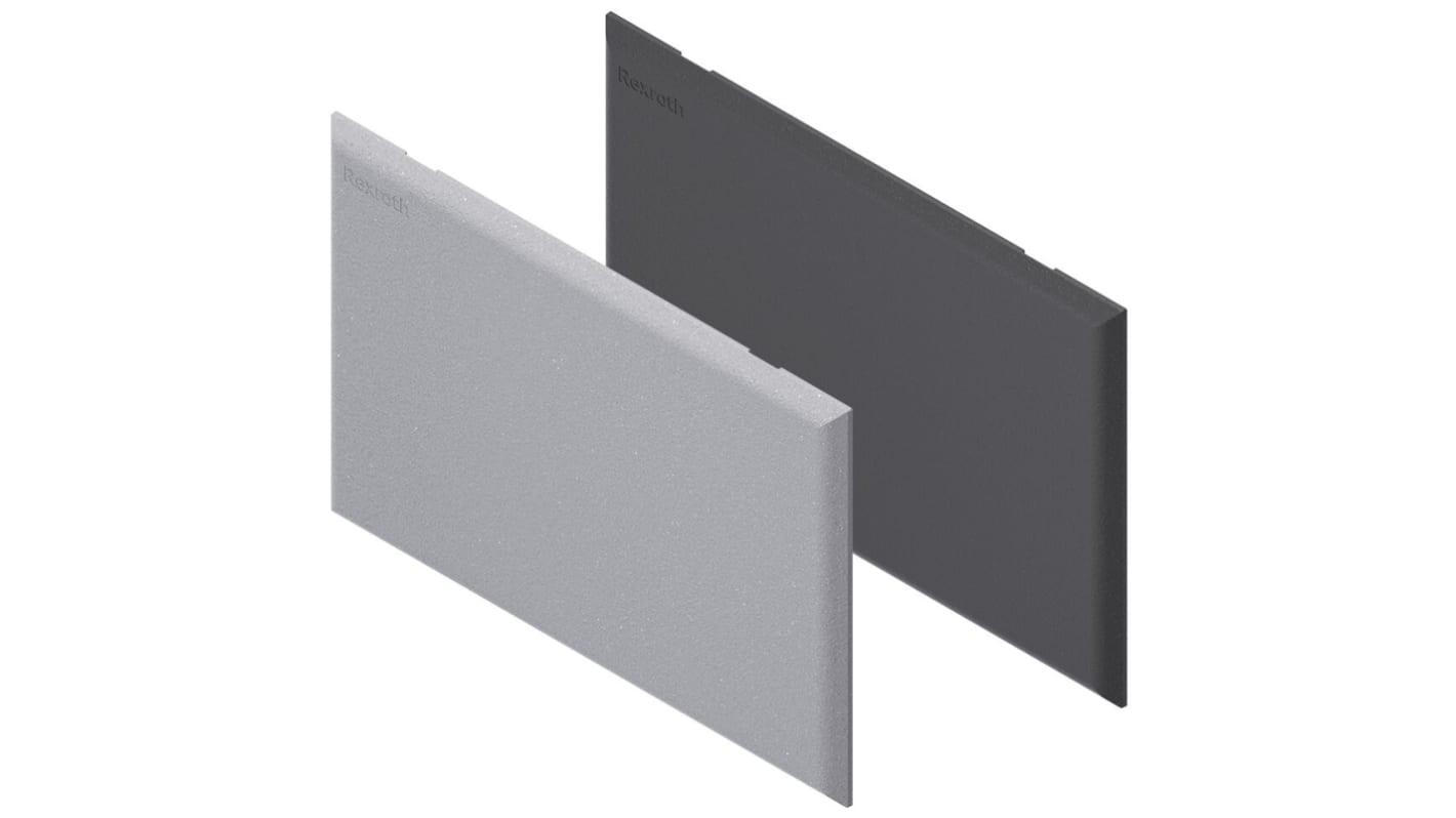 Bosch Rexroth Black PP Cover Cap, 80 x 120 mm Strut Profile, 10mm Groove