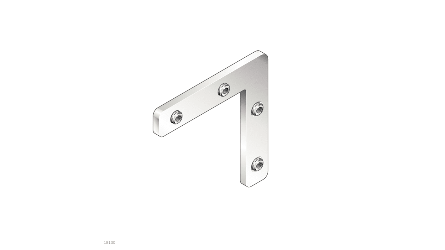 Bosch Rexroth M10mm Angle Bracket, Connecting Component, Strut Profile 60 x 60 mm, Groove Size 10mm