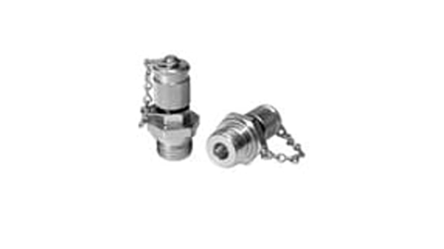 Parker Steel Male Hydraulic Quick Connect Coupling, M10 x 1.0 Male