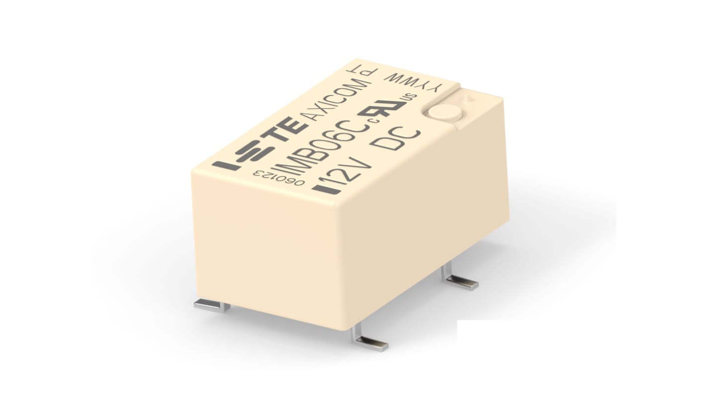 TE Connectivity PCB Mount Relay, 12V dc Coil, SPST