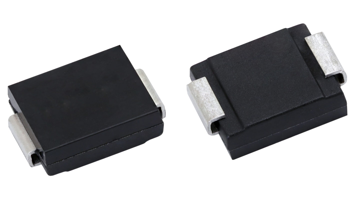 Diodo TVS Vishay, Bidirezionale, , SMD, bloccaggio 58.1V, breakdown 40V, SMC (DO-214AB)