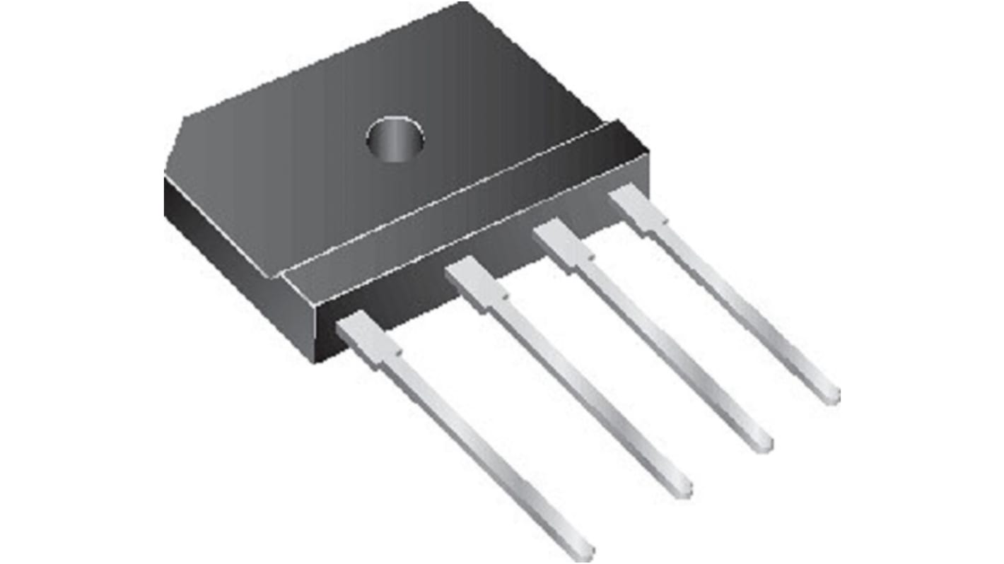 Vishay 单相整流桥, 25A, 600V, 4引脚, GSIB-5S