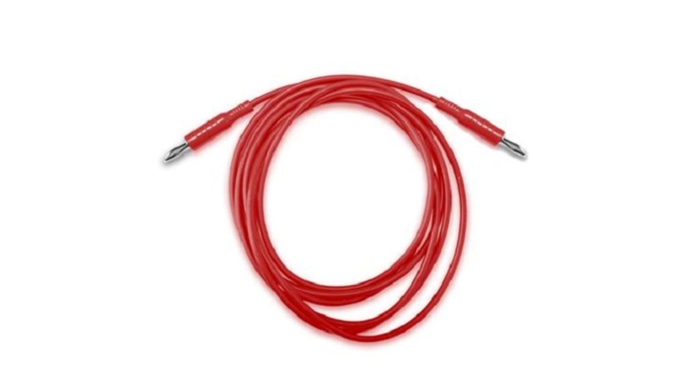 Mueller Electric Test Leads, 6.5A, Red, 72in Lead Length