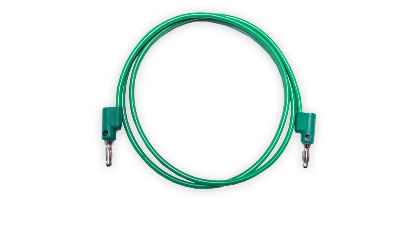 Mueller Electric Test Leads, 15A, 1kV, Green, 24in Lead Length