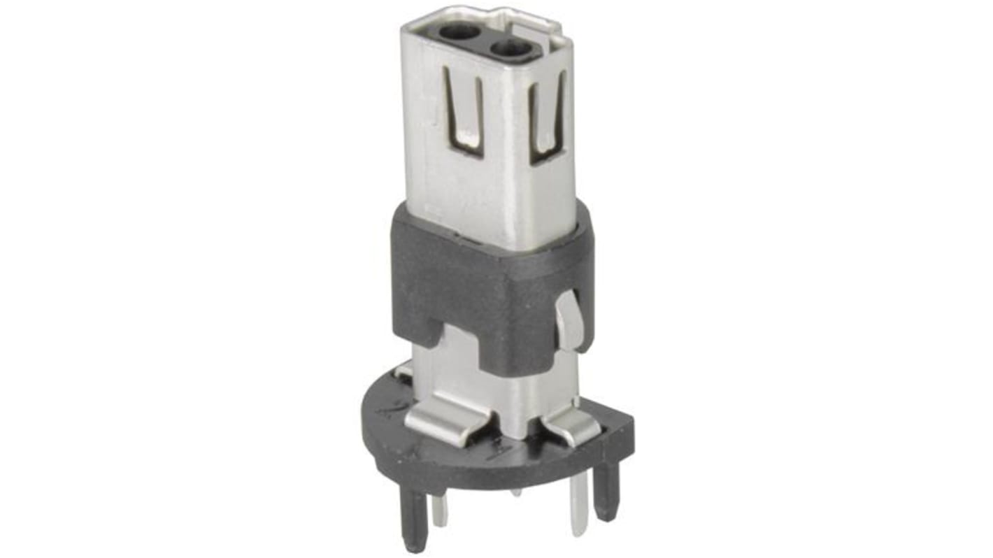 HARTING M12连接器接口, PCB安装, 单口, 2路, HARTING T1 Industrial系列