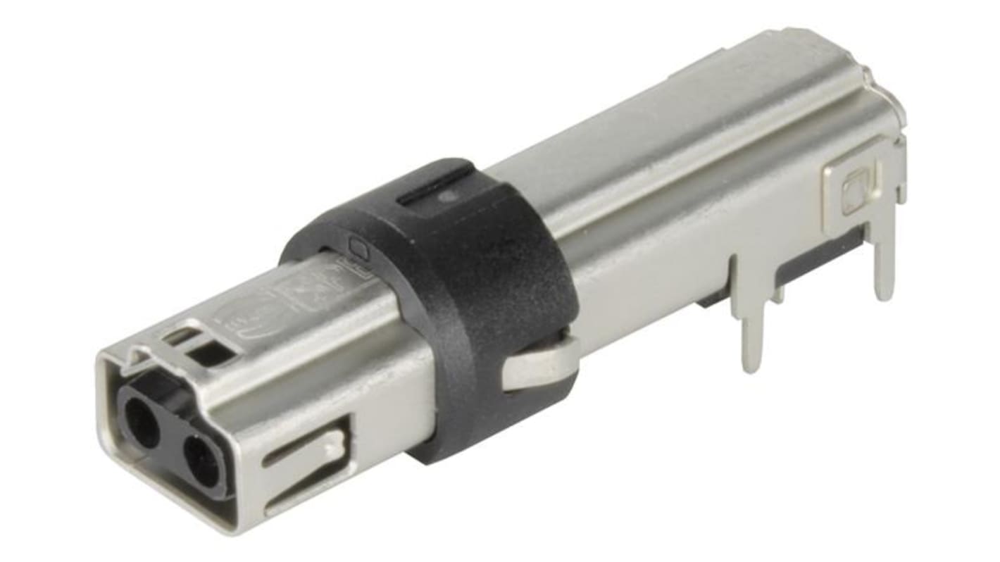 Conector Ethernet Hembra HARTING serie HARTING T1 Industrial, de 2 vías, apantallado