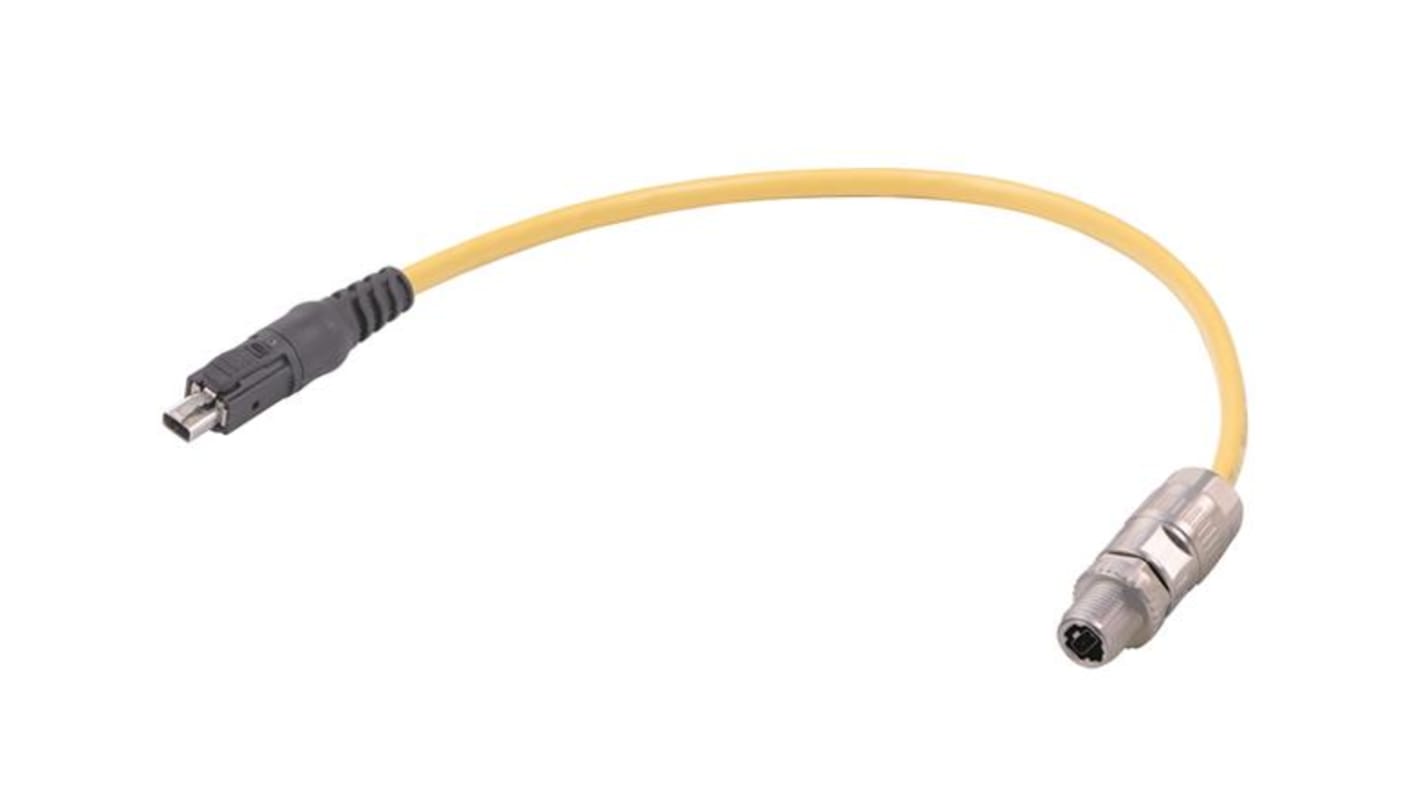 HARTING Straight Male Straight Male 2 way M12 Cable, 1m
