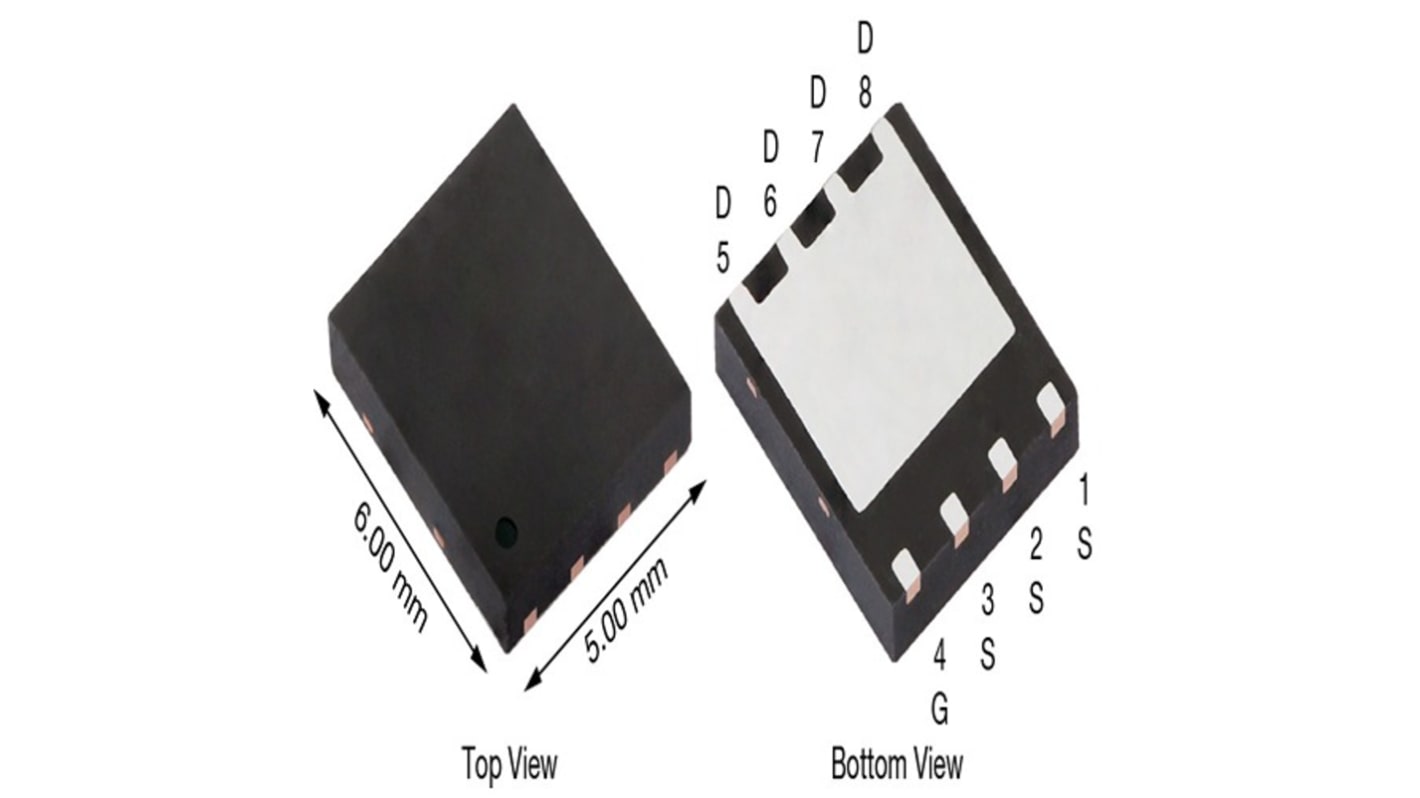 Silicon P-Channel MOSFET, 198 A, 40 V, 8-Pin SO-8 Vishay SIRS4401DP-T1-GE3