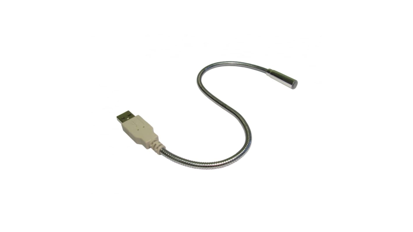 Lampada da tavolo con LED singolo USB Flexi-Light, Estensione:222mm