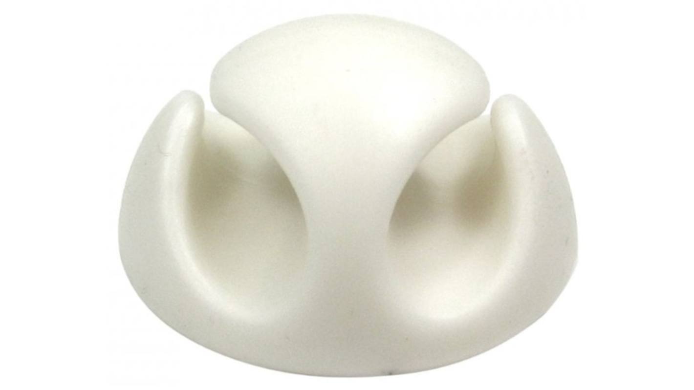 RS PRO Desk Cable Tidy, Desk Cable Tidy 1 Channel, White