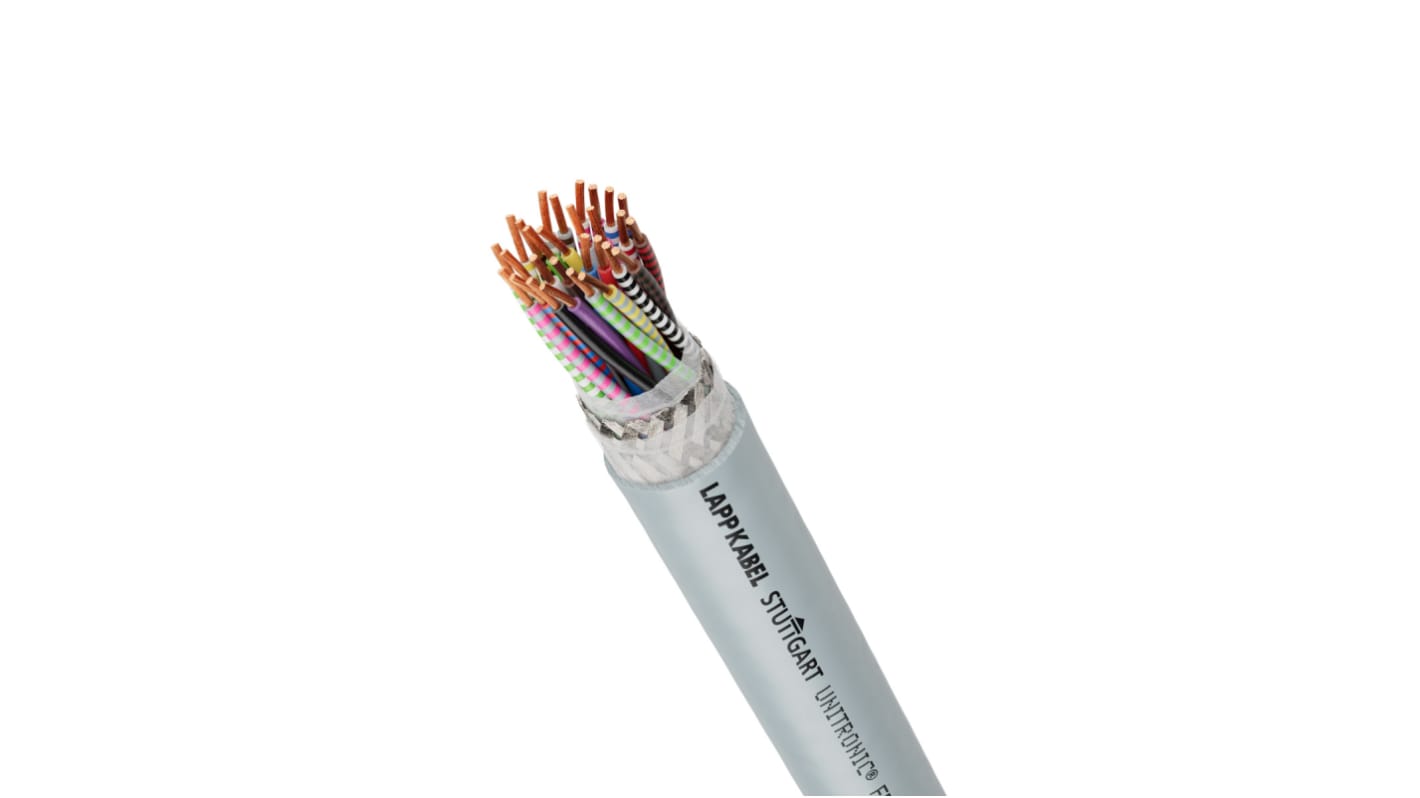 Cable de datos apantallado Datos Lapp de 4 conductores, 0,25 mm2, 24, long. 100m Gris