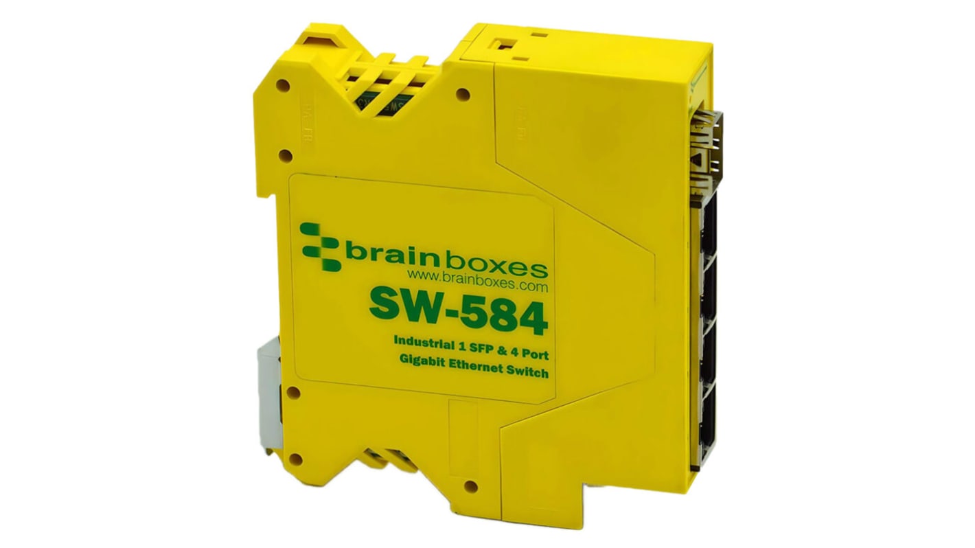Brainboxes 4口网络交换机, SW-584