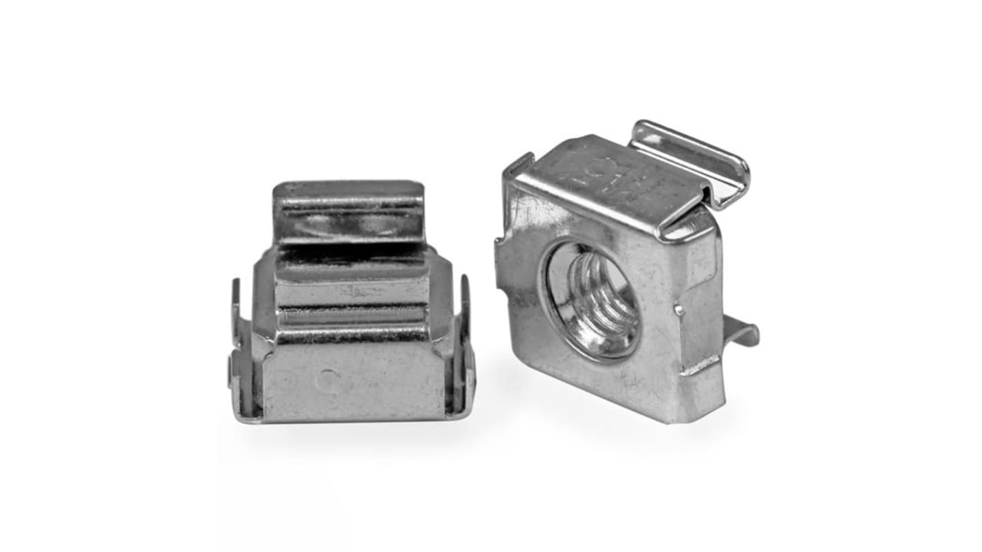 StarTech.com 机架安装硬件锁紧螺帽 锁紧螺母套件, M5mm螺纹, 0.5 x 0.4 x 0.5in, CABCA系列