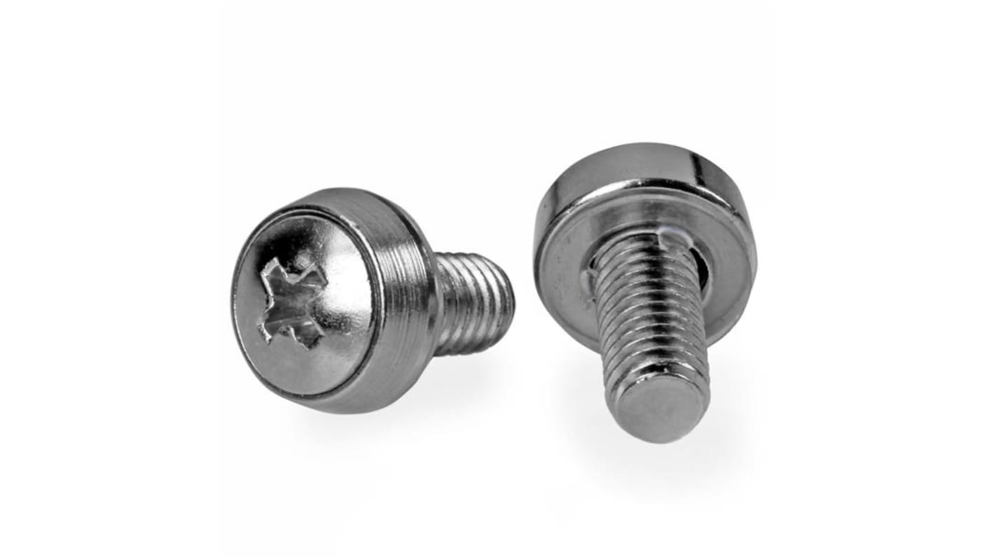 Tornillo StarTech.com serie CABS, para usar con Montaje en rack, 100 unidades x M6mm