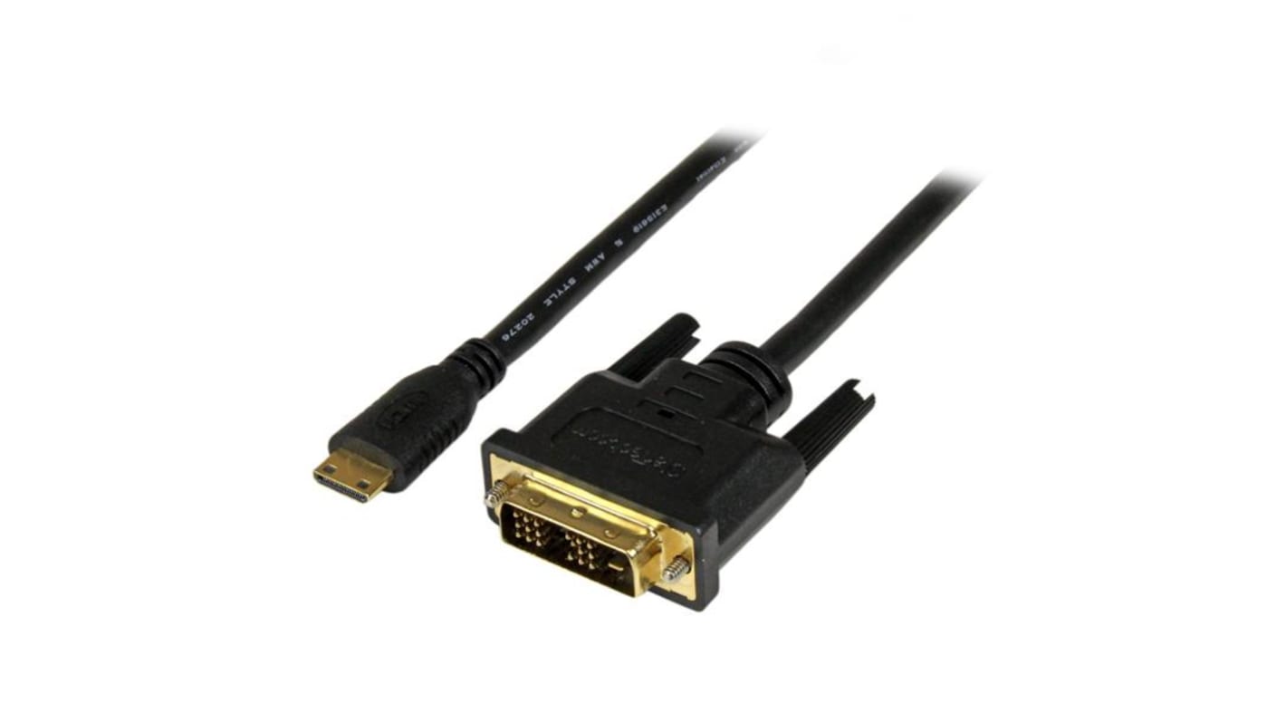 StarTech.com, 2m Male Mini HDMI to Male DVI-DHigh Speed 1080p @ 60Hz