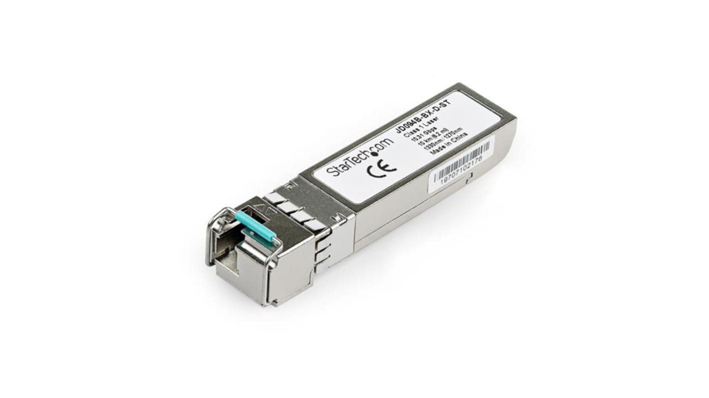 StarTech.com HPE Compatible LC Single Mode SFP Transceiver Module, Full Duplex, 10000Mbit/s