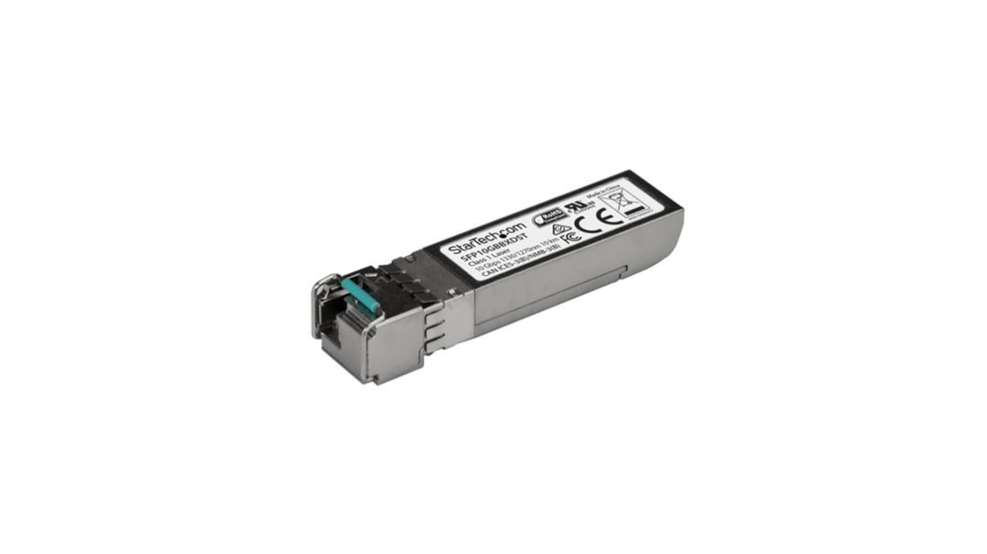 StarTech.com MSA Compatible LC Single Mode SFP Transceiver Module, Full Duplex, 10000Mbit/s