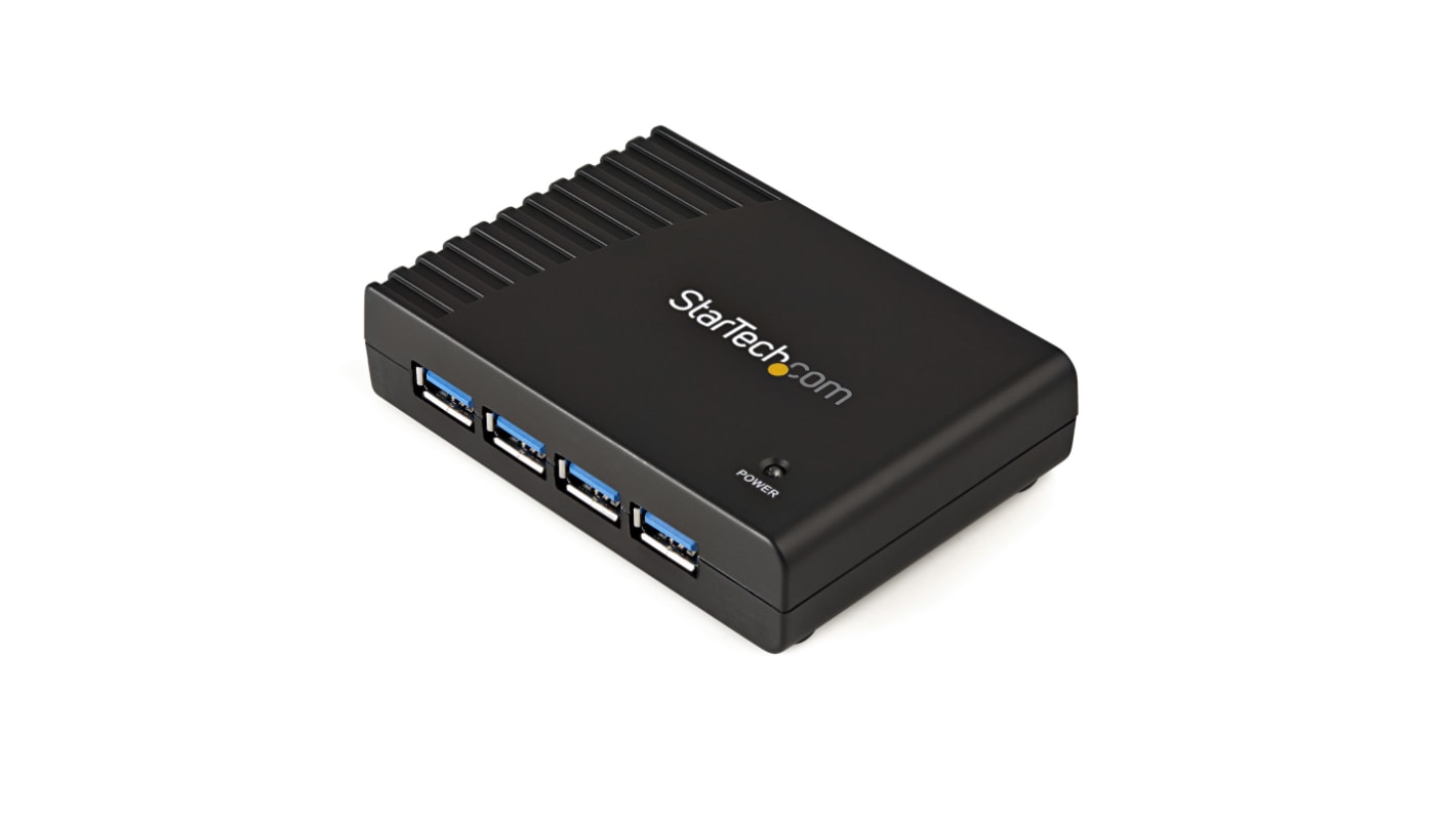 Hub USB 3.0 StarTech.com, ST4300USB3EU, USB 3.0 4 Adaptador de alimentación externa USB A