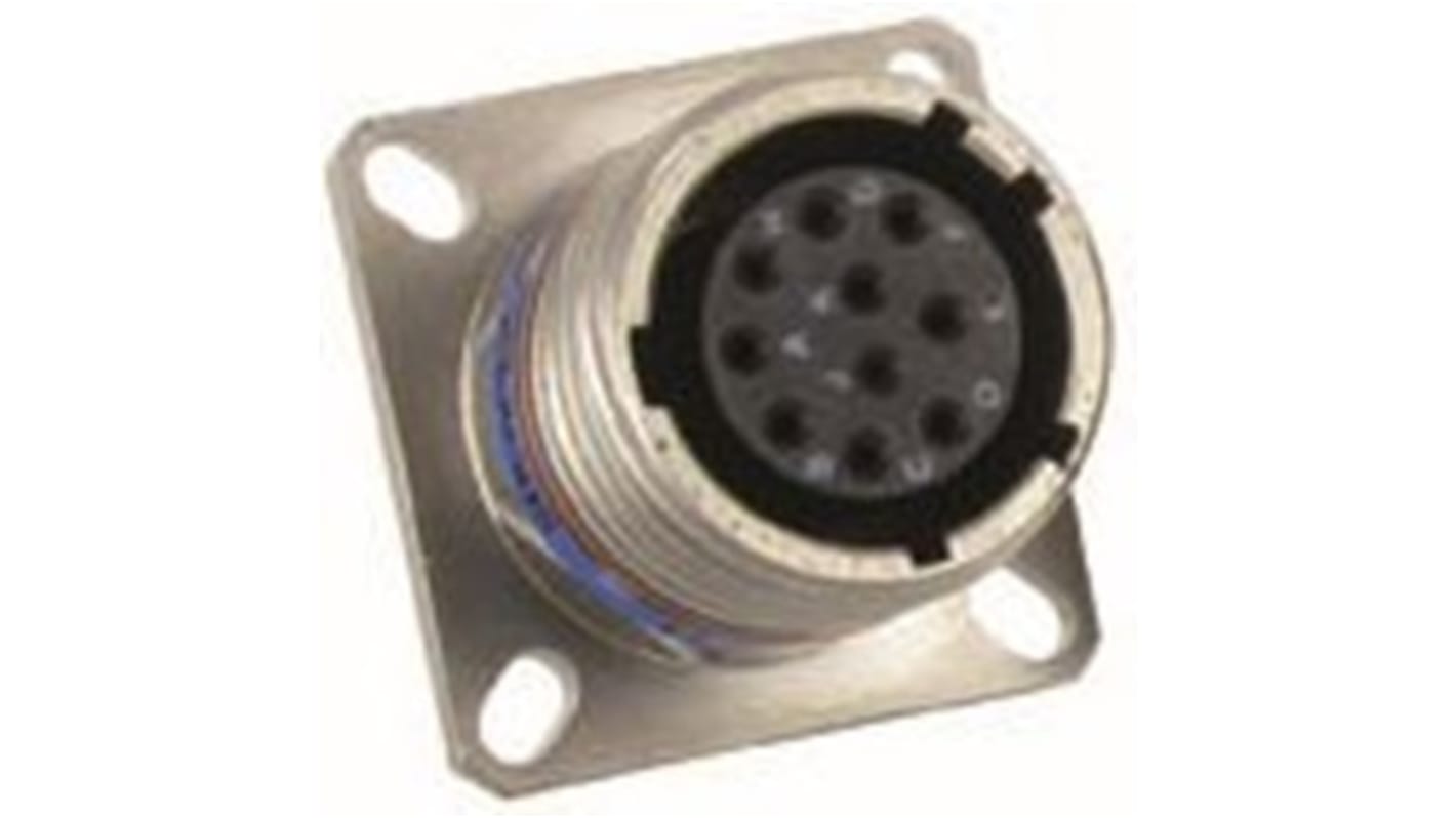 Amphenol Limited, D38999 Threaded Entry 11 Way Panel Mount MIL Spec Circular Connector Plug, Pin Contacts,Shell Size