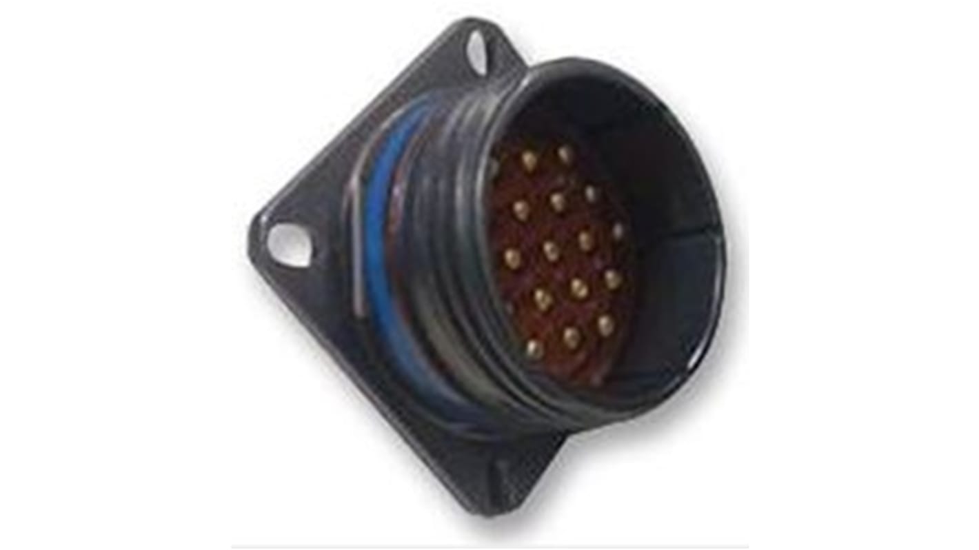 Amphenol Limited, D38999 Threaded Entry 2 Way Panel Mount MIL Spec Circular Connector Plug, Pin Contacts,Shell Size