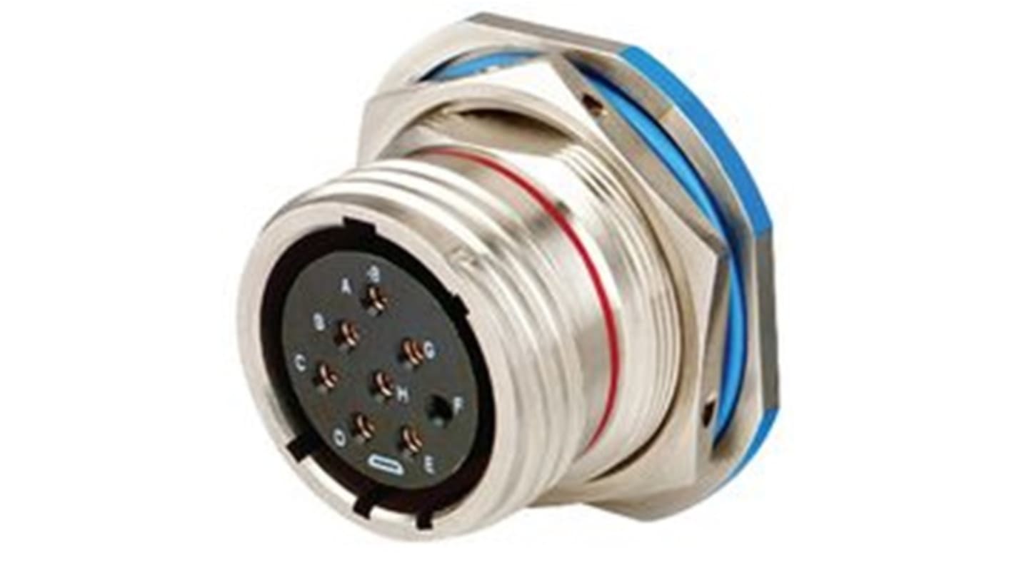 Amphenol Limited, D38999 Threaded Entry 2 Way Jam Nut MIL Spec Circular Connector Receptacle, Socket Contacts,Shell