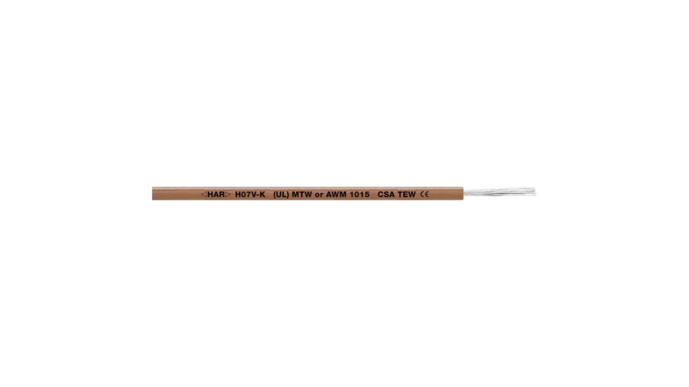 Lapp MULTI-STANDARD SC Control Cable, 1 Cores, 0.75 mm², Unscreened, 100m, Red PVC Sheath, 20 AWG