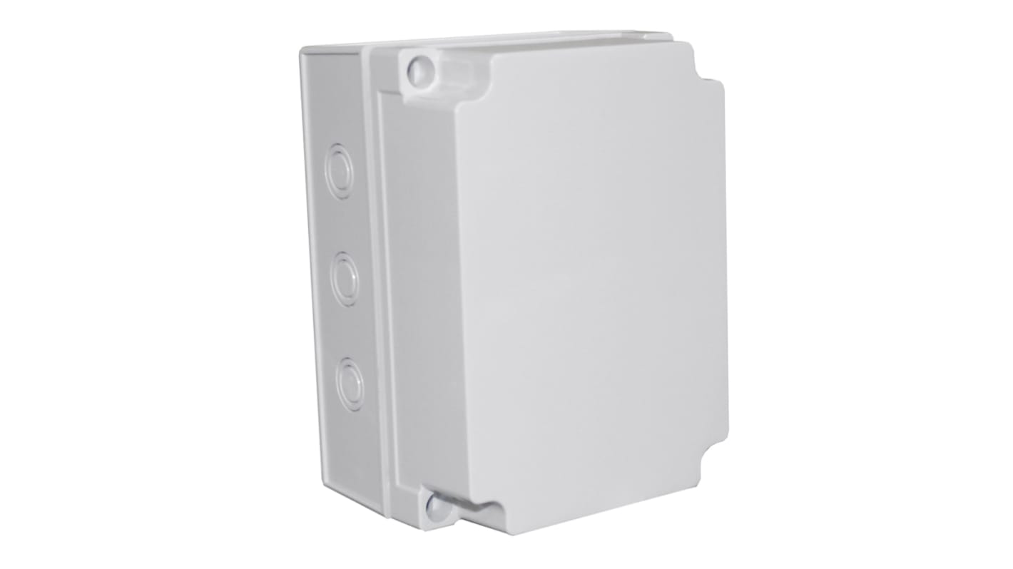 CAMDENBOSS X6 Series Grey ABS General Purpose Enclosure, IP67, IK08, Grey Lid, 175x125x75mm