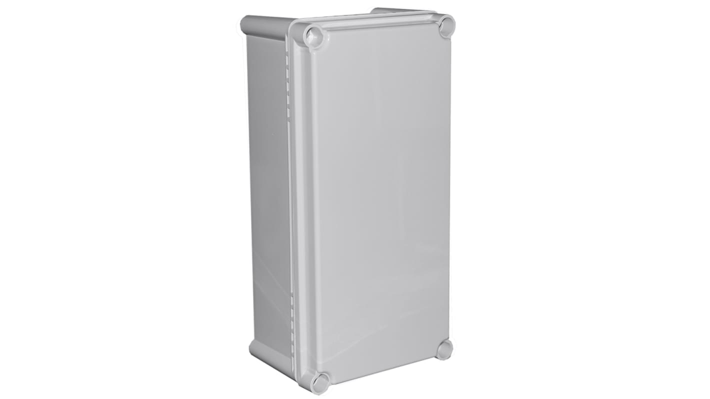 CAMDENBOSS X7 Series Grey ABS General Purpose Enclosure, IP67, IK08, Grey Lid, 380x190x130mm