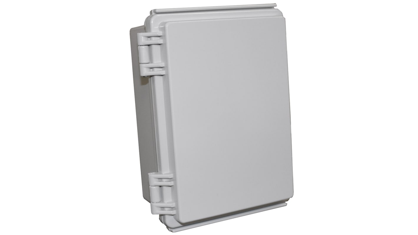 CAMDENBOSS X8 Series Grey ABS General Purpose Enclosure, IP67, IK08, Grey Lid, 185x135x100mm