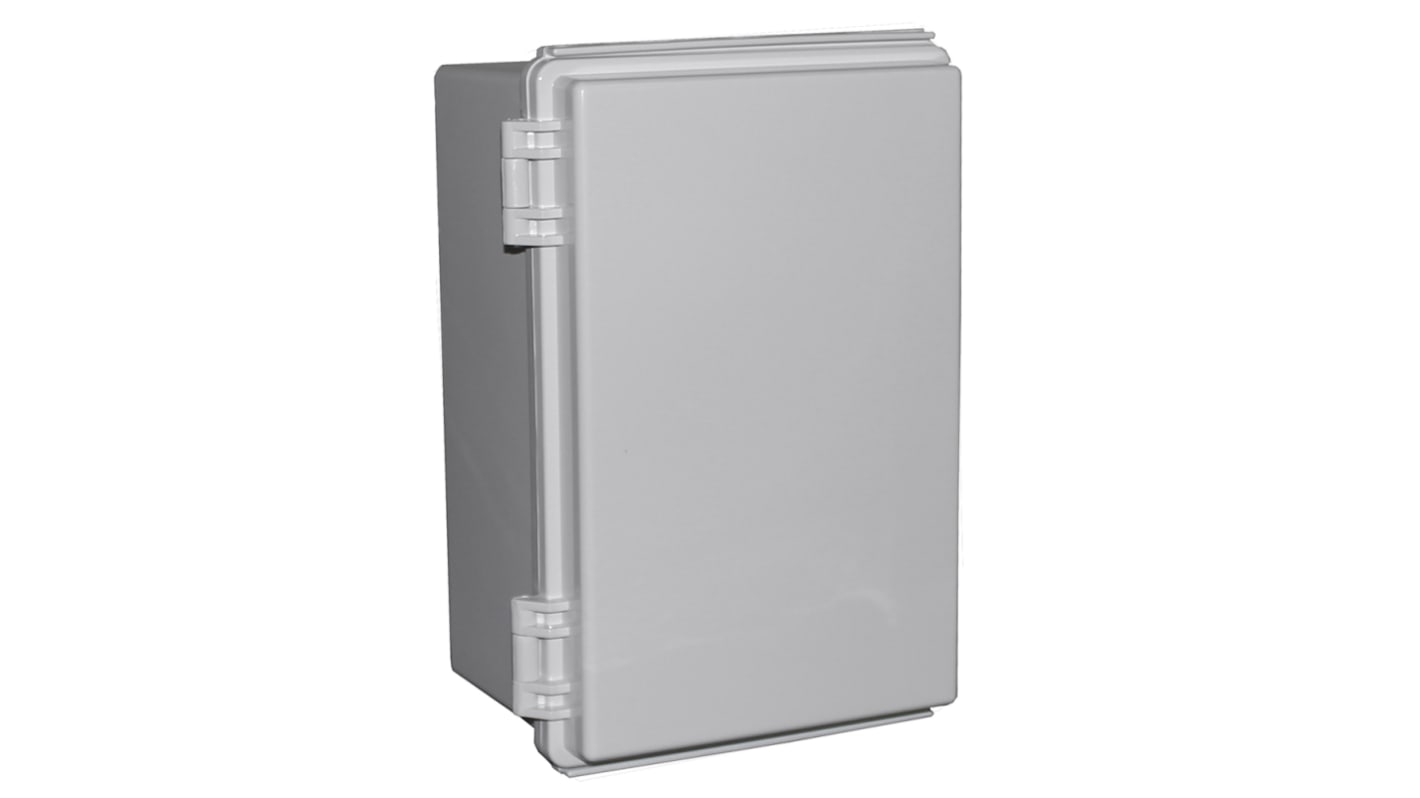 CAMDENBOSS X8 Series Grey ABS General Purpose Enclosure, IP67, IK08, Grey Lid, 300x200x150mm