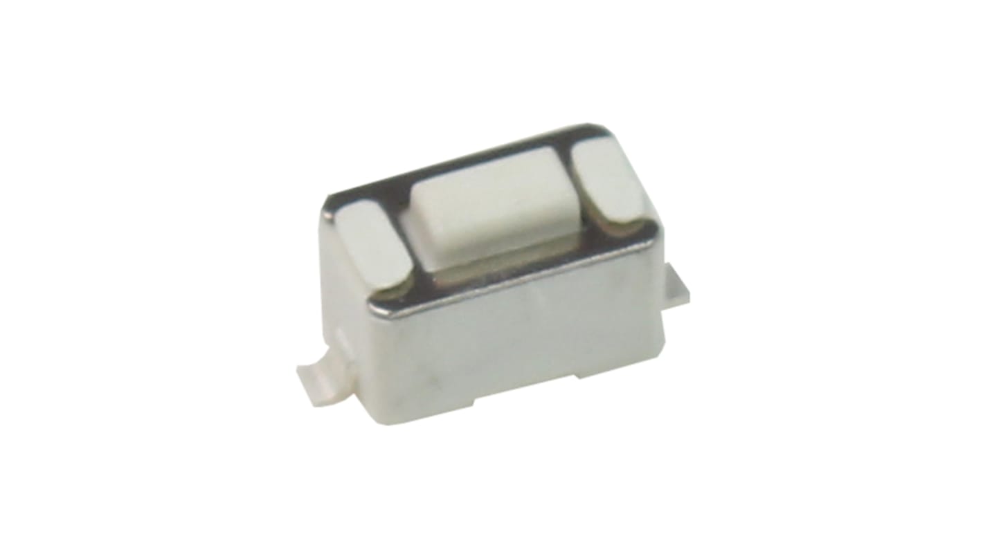 CAMDENBOSS White Button Tact Switch, SPST 50mA 4.3mm Surface Mount