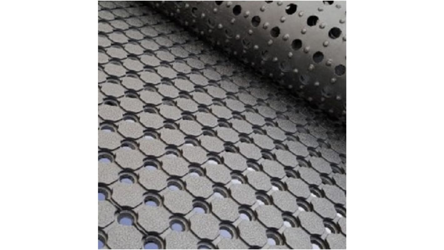RS PRO NR/SBR Rubber Anti-Fatigue Mat, 1.83m x 10m x 10mm