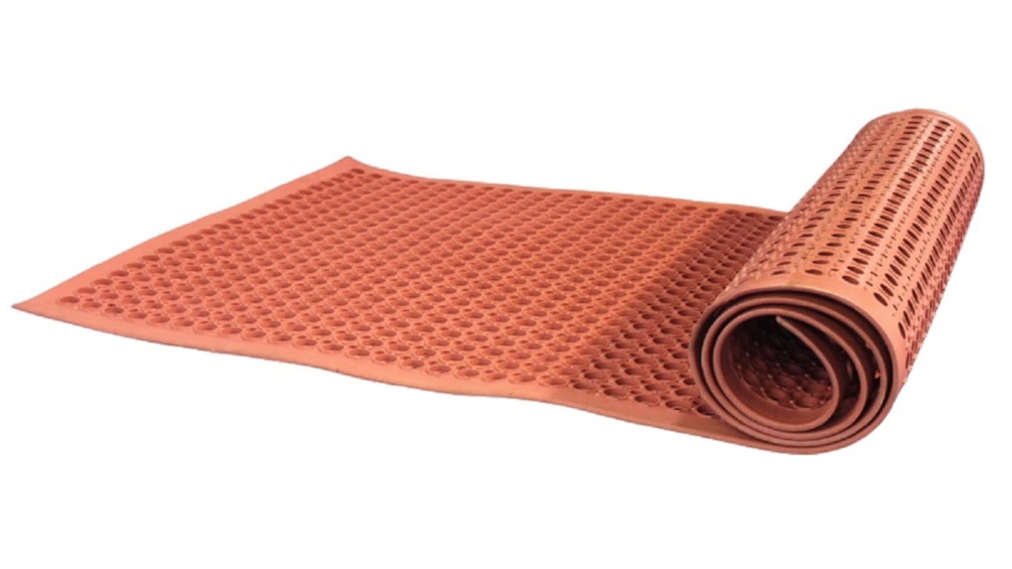 RS PRO NR/SBR Rubber Anti-Fatigue Mat, 1m x 10m x 12mm