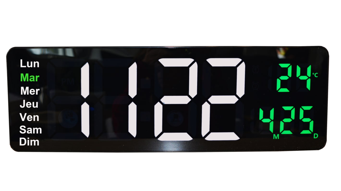 Orium Black Desktop, Wall Clock