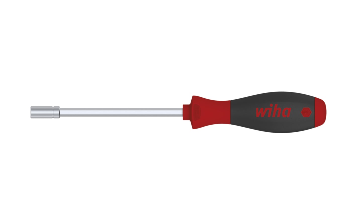 Wiha Hex Bit Holder Screwdriver, 1/4 in Tip, 125 mm Blade, 225 mm Overall