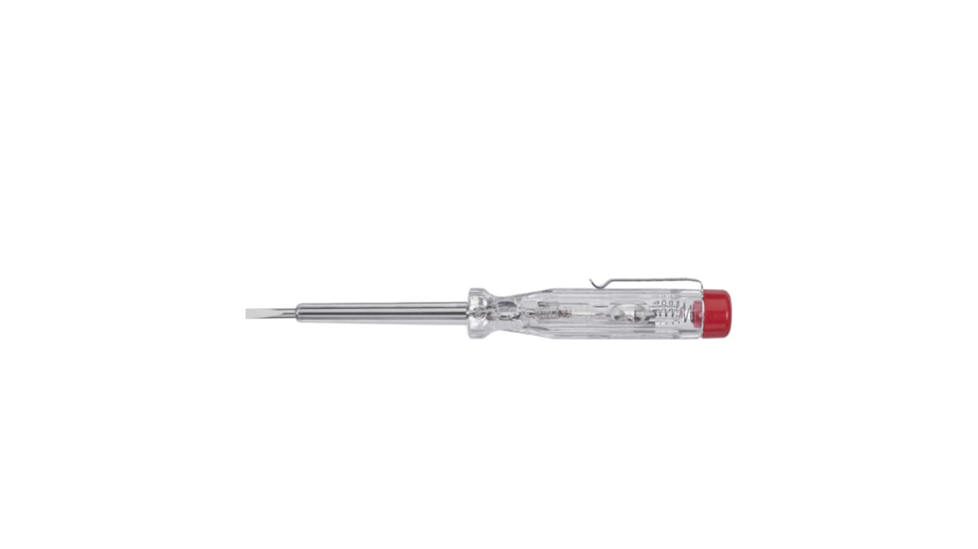 Wiha 60 mm blade 3mm blade tip Mains Tester Screwdriver with Voltage Indicator