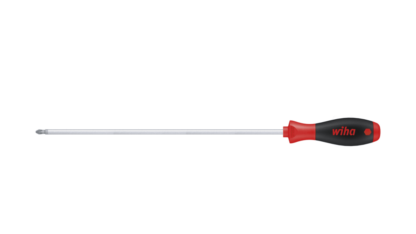 Wiha Pozidriv  Screwdriver, PZ2 mm Tip, 300 mm Blade, 418 mm Overall