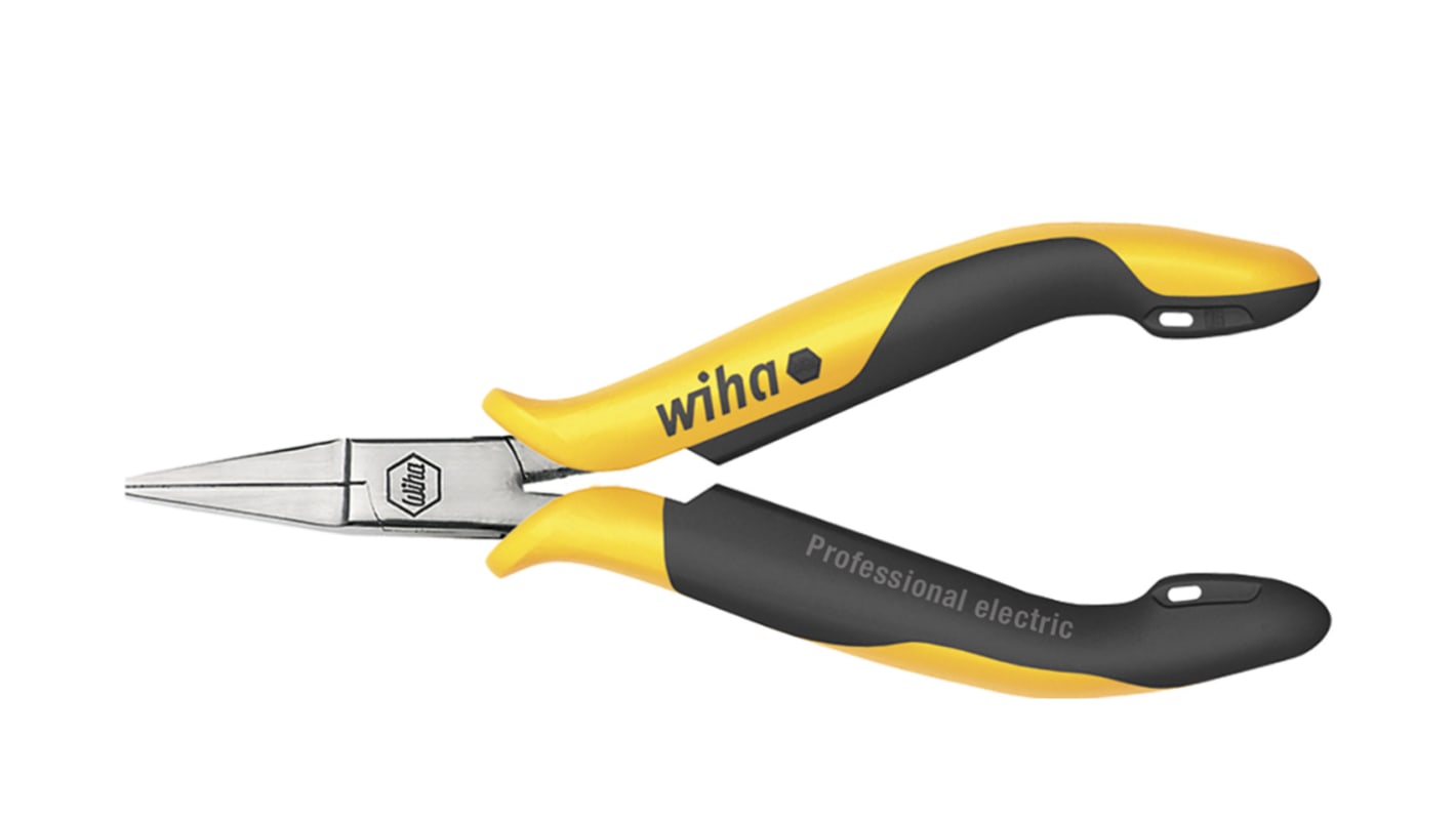 Wiha 26806 Long Nose Pliers, 120 mm Overall, Straight Tip