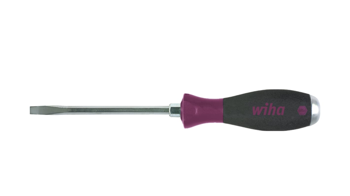 Wiha Slotted  Screwdriver, 8 mm Tip, 150 mm Blade, 271 mm Overall